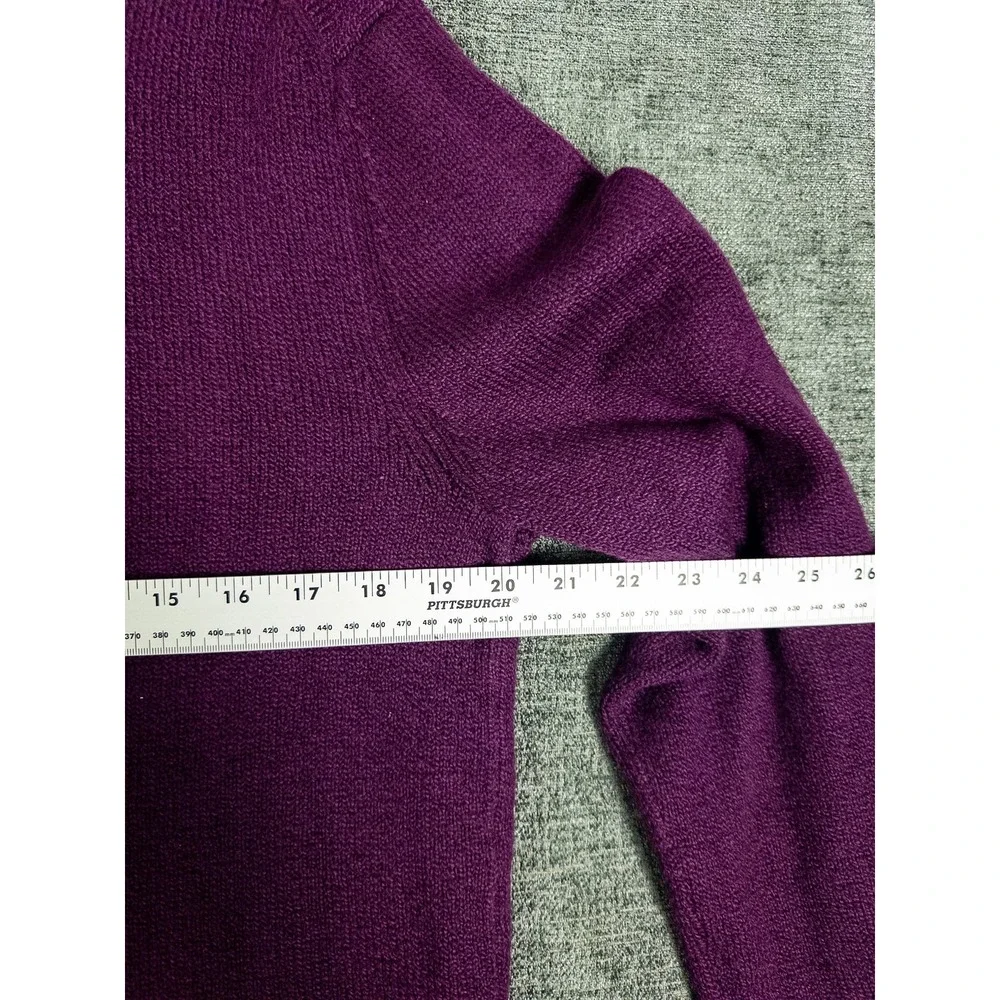 NWT Banana Republic Polo‎ Collar Button Knit Sweater Mens M Purple Cotton Preppy